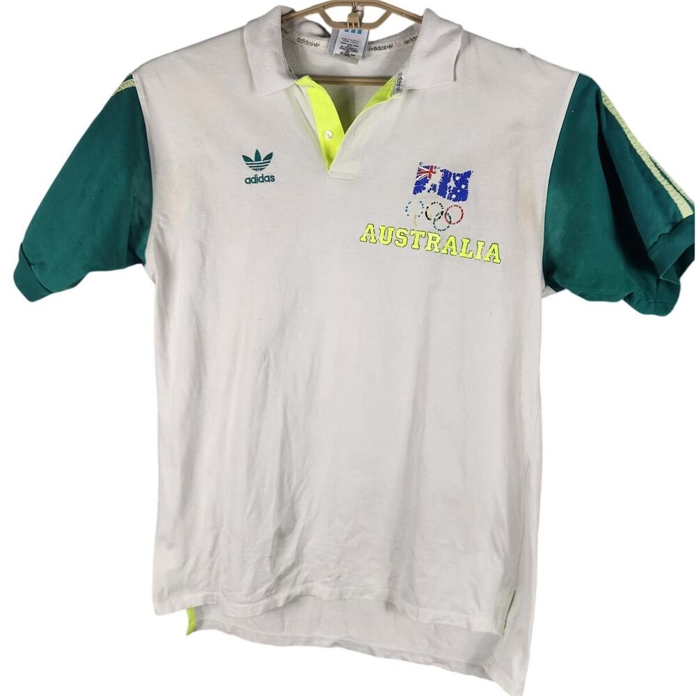Vintage 1992 Adidas Australia Olympic Polo Men's 2X